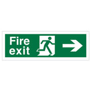 Fire Exit (Right Arrow) Sign